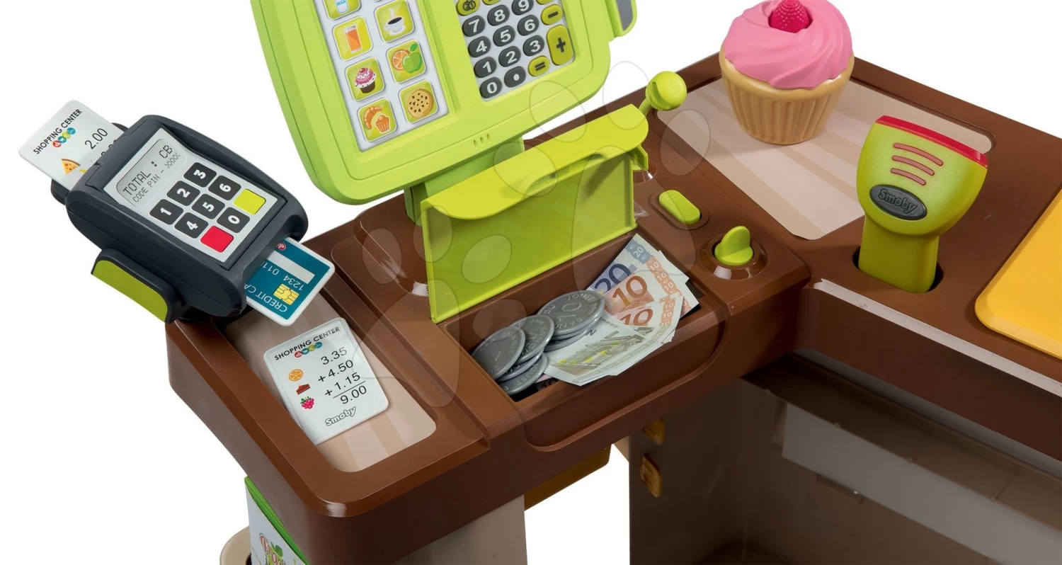 Set Küche Mit Technischer Ausstattung Tech Edition Smoby Elektronisch Mit Einem Café Mit Einer Funktionsfähigen Kasse Und Einer Einkaufstasche – Bild 7