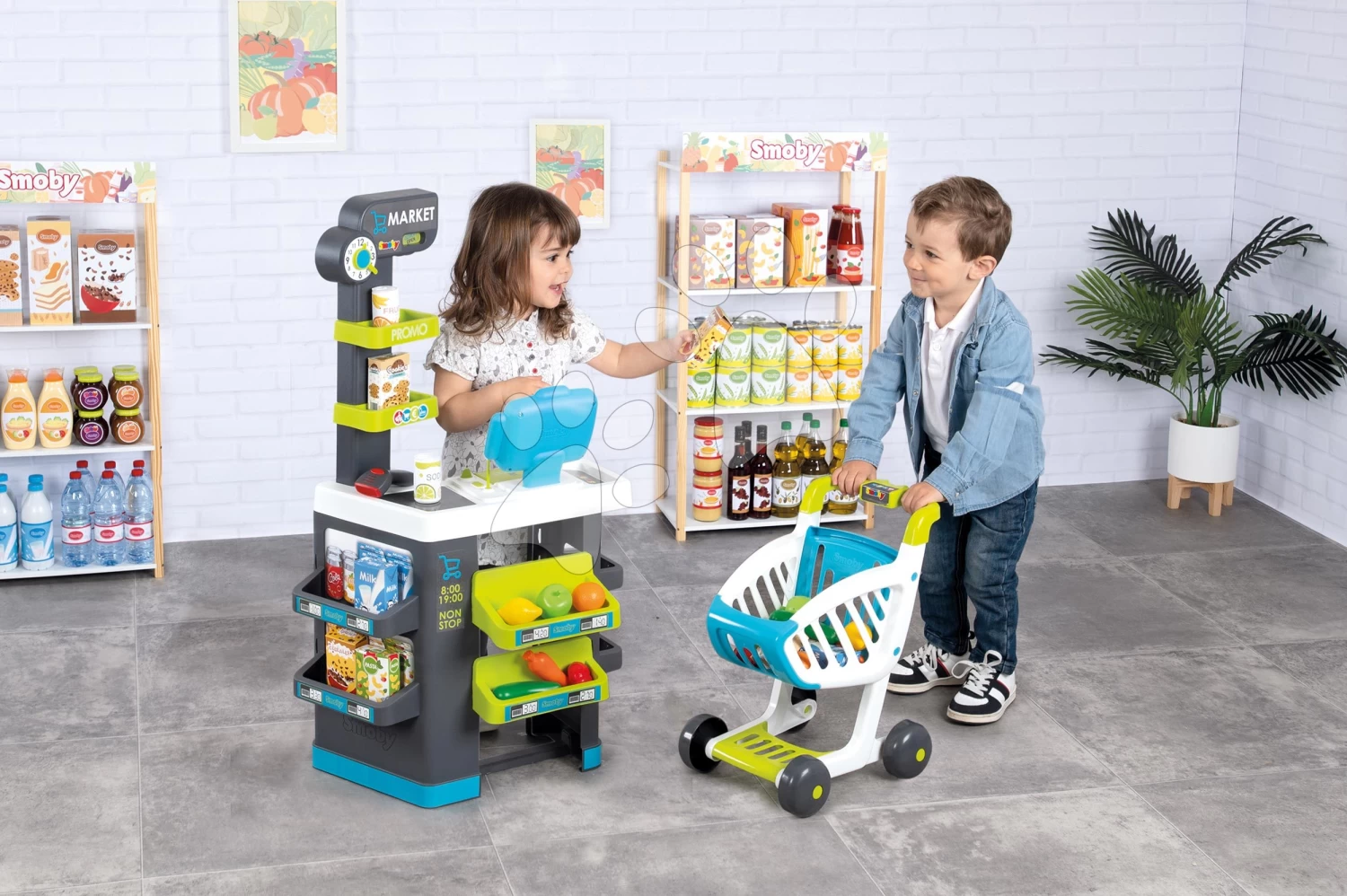 Set Elektronische Küche Mit Waschmaschine Und Bügelbrett Tefal Cleaning Kitchen 360° Smoby Und Ein Lebensmittelgeschäft Und Ein Pralinen- Kochbuch SM311050-35 – Bild 7