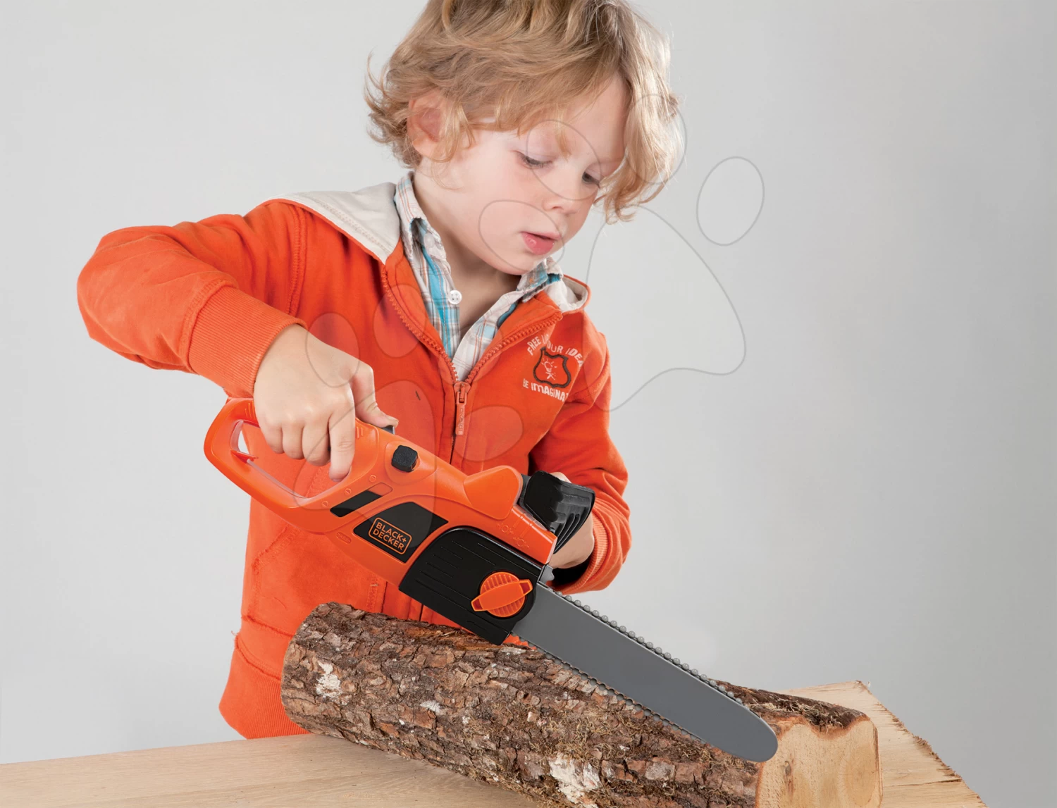 Set Elektronische Küche Mit Waschmaschine Und Bügelbrett Tefal Cleaning Kitchen 360° Smoby Und Eine Elektrowerkstatt Mit Spielzeugauto Und Kettensäge Mit Sound SM311050-23 – Bild 8