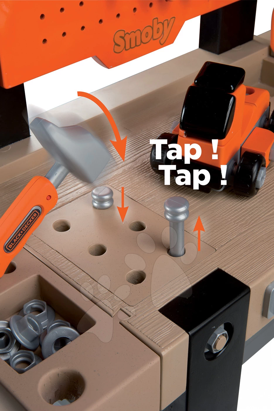 Küchenset Tefal Studio BBQ Bubbles Smoby Mit Magischem Sprudeln Und Einer Werkstatt Mit Einer Black+Decker-Bohrmaschine – Bild 7