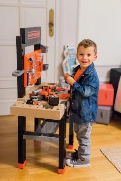 Set Küche Mit Technischer Ausstattung Tech Edition Smoby Black&Decker Elektro- Und Arbeitswerkstatt Mit Kettensäge