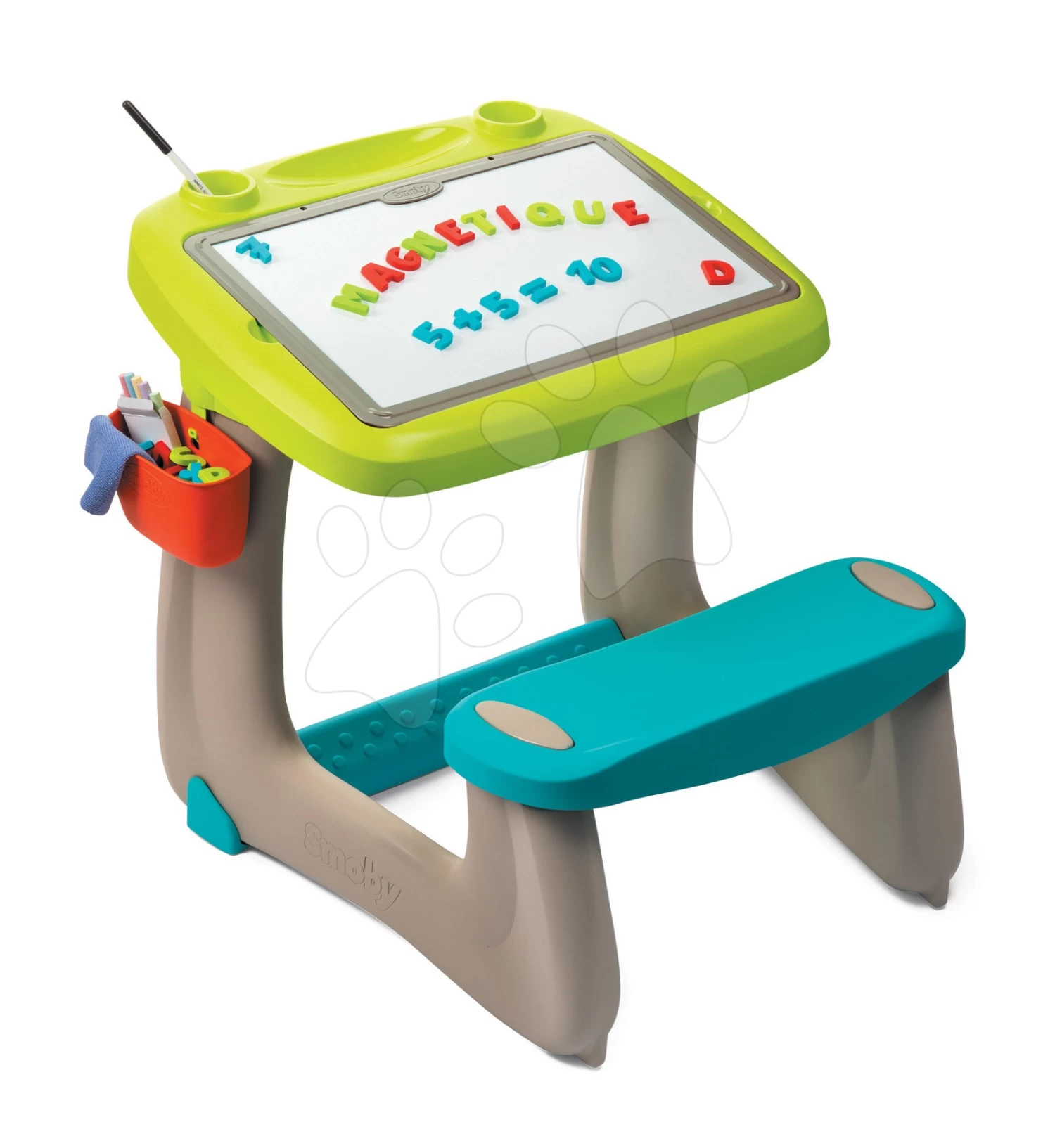 Set Elektronische Küche Mit Waschmaschine Und Bügelbrett Tefal Cleaning Kitchen 360° Smoby Und Eine Zeichenbank Mit Magnetischen Buchstaben Und Zahlen SM311050-29 – Bild 3