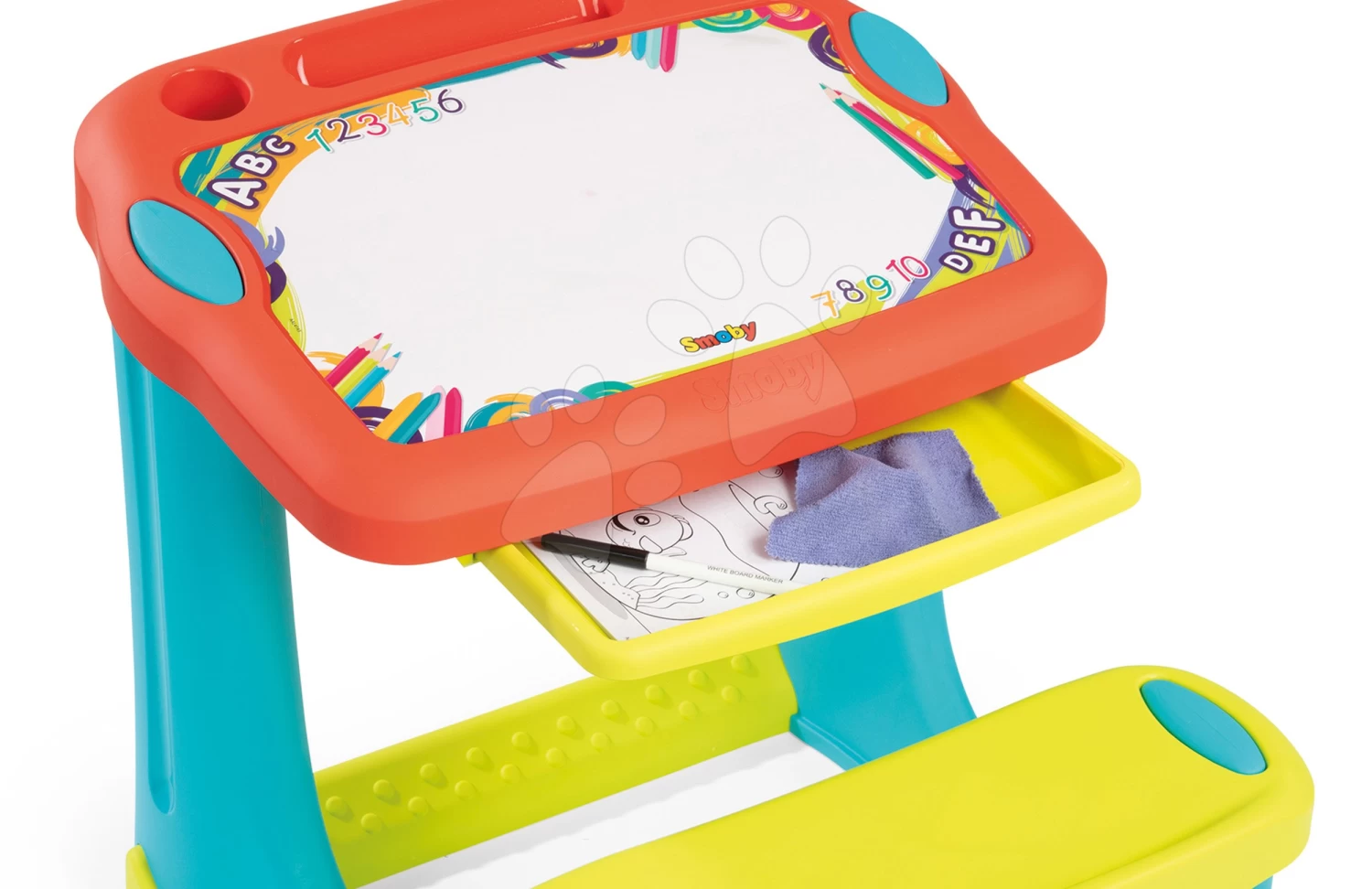 Set Küche Wachsend Mit Fließendem Wasser Tefal Evolutive Grand Chef Smoby Und Zeichenbank Zeichnen Und Löschen Mit Ablage – Bild 17