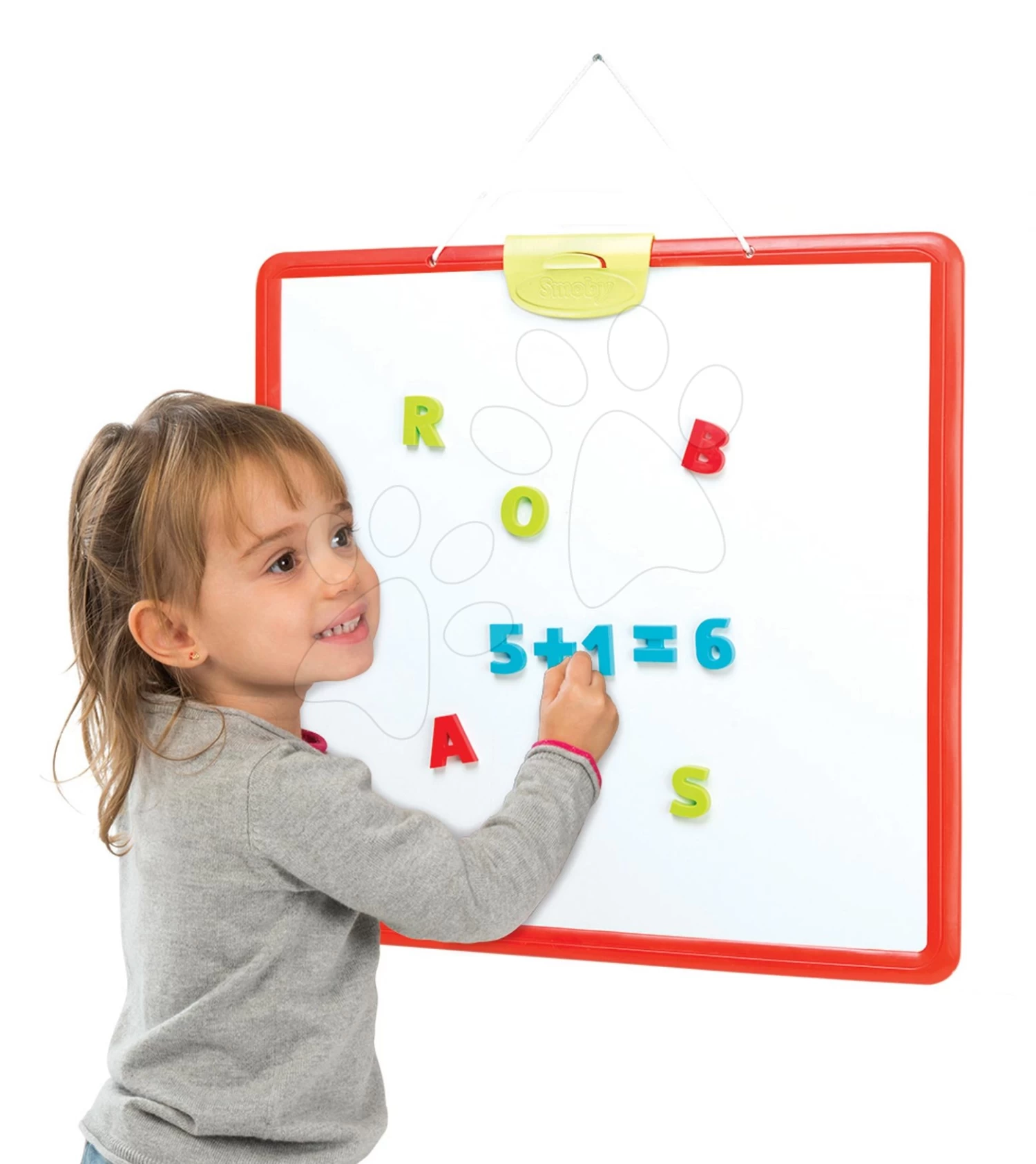 Set Elektronische Küche Mit Waschmaschine Und Bügelbrett Tefal Cleaning Kitchen 360° Smoby Und Eine Zeichenbank Mit Magnetischen Buchstaben Und Zahlen SM311050-29 – Bild 12