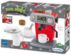 ECOIFFIER Kaffeemaschine 100% Chef Écoiffier Mit Tassen Und Schokolade 12 Zubehörteile Ab 18 Monaten