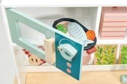 Holzküche Mit Kräutern Kitchen Range Tender Leaf Toys Mit Magnetfisch, Mikrowelle Und Herd Mit Sounds