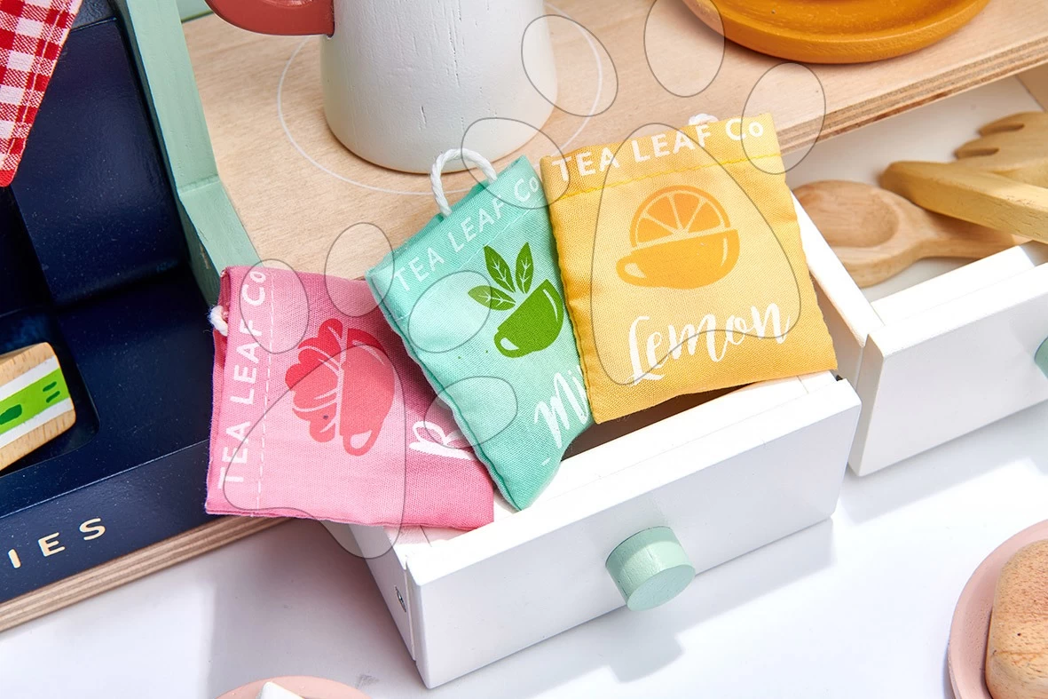 Holzcafe Vogelnest Bird's Nest Café Tender Leaf Toys Mit Aufwendigem Zubehör Und Stickern – Bild 2