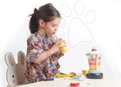 Holzmixer Fruity Blender Tender Leaf Toys Mit Tasse, Früchten Und Eiswürfeln