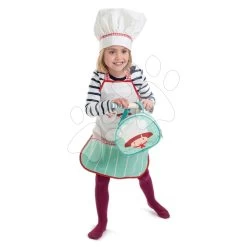 Kochtasche Mit Schürze Chef's Bag Tender Leaf Toys 9-teiliges Set Mit Holz- Und Textilzubehör